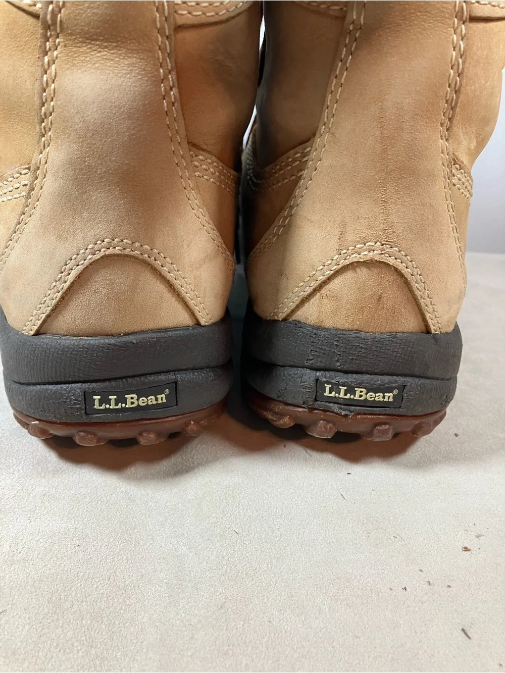 LL Bean Women's Primaloft Brown Duck Rain Boots Size 9 Med Waterproof Insulated